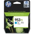 Miniatyrbillede 1 af 6: HP 953XL original cyan blækpatron med høj kapacitet til HP OfficeJet Pro 8710/8715/8720 (F6U16AE)