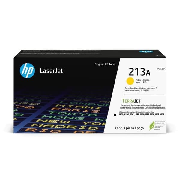 HP 213A gul originaltonerkassett (W2132A) för HP LaserJet Enterprise 5700/6700/MFP 5800/6800/6801
