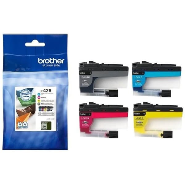 4-pack LC426VAL bläckpatroner - BROTHER - Svart, cyan, magenta, gul - MFC-J4335DWXL, MFC-J4340DW, MFC-J4535dw etc.