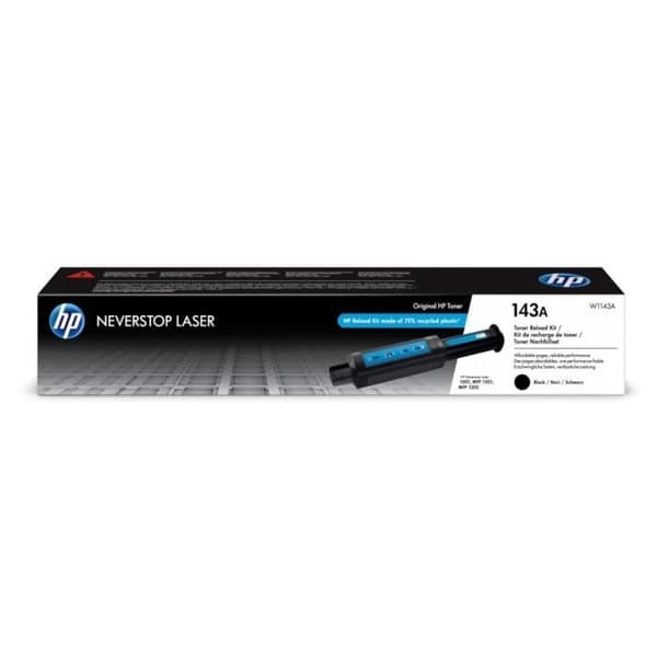 Original HP 143A Neverstop sort tonerrefill (W1143A) til HP Neverstop 1000/1200-serien