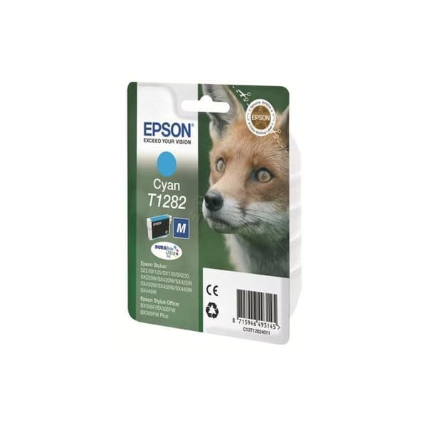 EPSON T1282 cyan bläckpatron - Fox (C13T12824012)