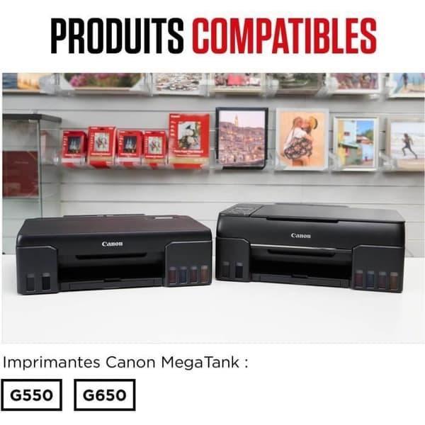 Blækflaske - CANON - GI-53M - Magenta - PIXMA G650 og G550 kompatibilitet - (4681C001)