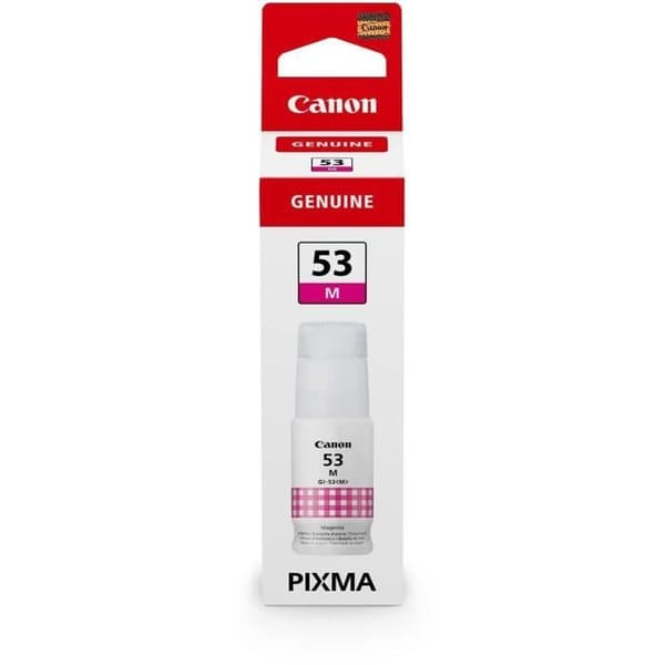 Blækflaske - CANON - GI-53M - Magenta - PIXMA G650 og G550 kompatibilitet - (4681C001)
