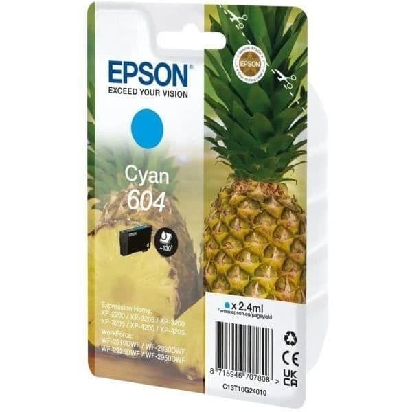 Bläck - EPSON - Cyan - Ananas 604