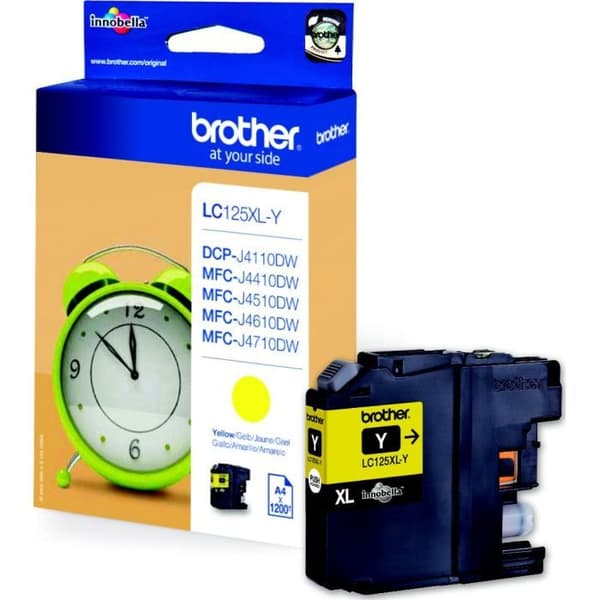 Brother LC125XLY gul blækpatron