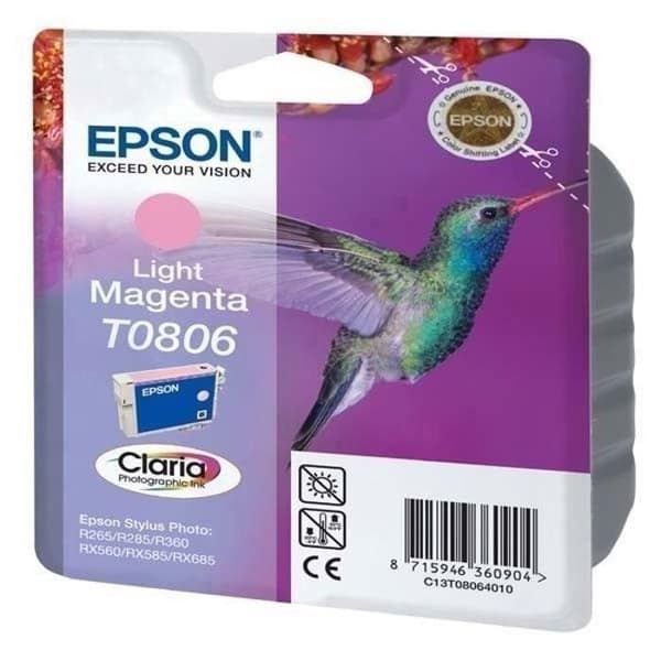 EPSON T0806 ljusmagenta bläckpatron - Hummingbird (C13T08064011)
