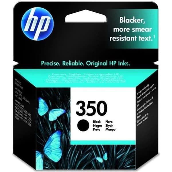 HP 350 sort original blækpatron (CB335EE) til HP Photosmart C4380/C4472/C4580/C5280