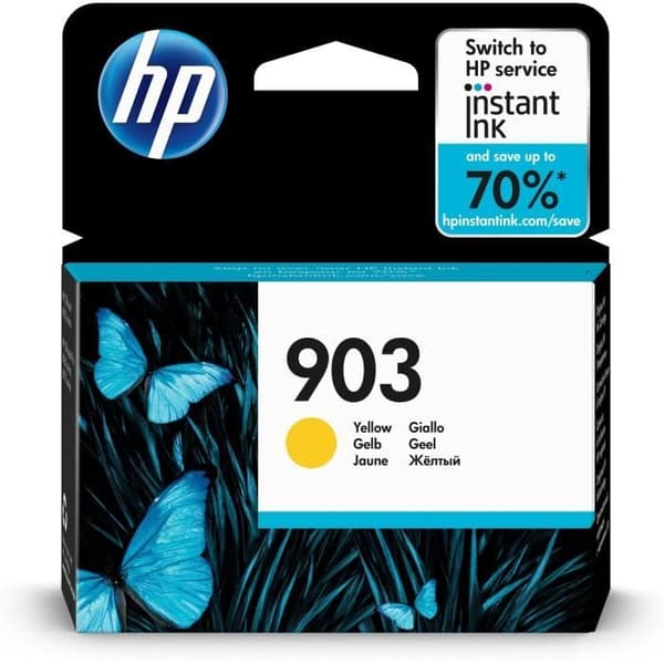 HP 903 keltainen alkuperäinen mustekasetti (T6L95AE) HP OfficeJet Pro 6950/6960/6970 -tulostimiin