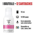Miniatyrbillede 2 af 5: Blækflaske - CANON - GI-56BK - Magenta - MAXIFY GX-kompatibilitet - (4431C001)
