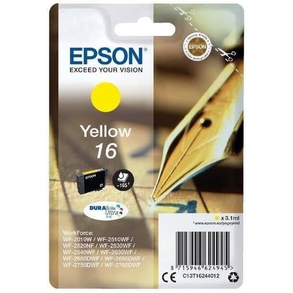 EPSON T1624 patron - reservoarpenna - gul