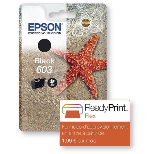 EPSON 603 svart bläckpatron - sjöstjärna (C13T03U14010)
