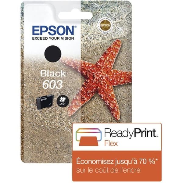 EPSON 603 svart bläckpatron - sjöstjärna (C13T03U14010)