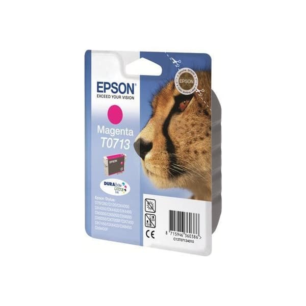 EPSON T0713 magenta bläckpatron - Cheetah (C13T07134012)