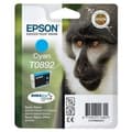 Miniatyrbillede 1 af 6: EPSON T0892 Cyan blækpatron - Monkey (C13T08924011)