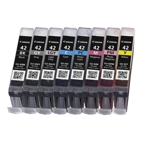 CLI-42 8inks bläckpatron - CANON - Svart och färg - Standardkapacitet - multipack med 8 bläckpatroner