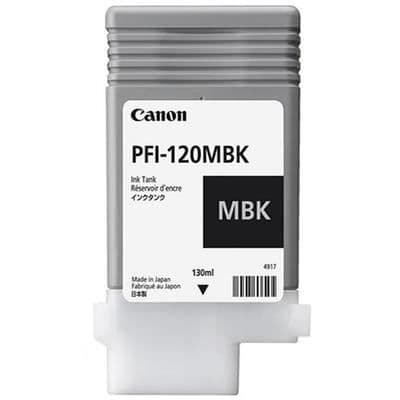 Mattsvart bläckpatron 130 ml - CANON - PFI-120MBK - Bläckbehållare - Bläckstråle - Canon LUCIA