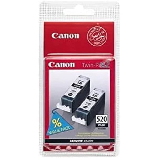 CANON Paket med 2 bläckpatroner PGI-520 Svart