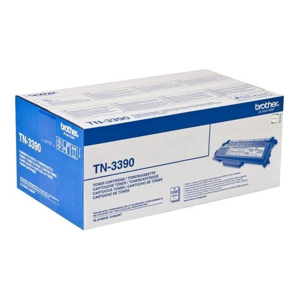 1 Toner Brother TN-3390 original Svart 12000 pa…