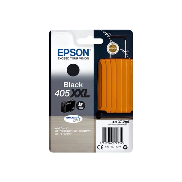 EPSON 405XXL DURABrite Ultra svart bläckpatron - Paket med 1