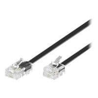 Nätverkskabel - EETEUROPARTS - MicroConnect Modular - RJ-11 (M) - RJ-45 (M) - 10 m - svart