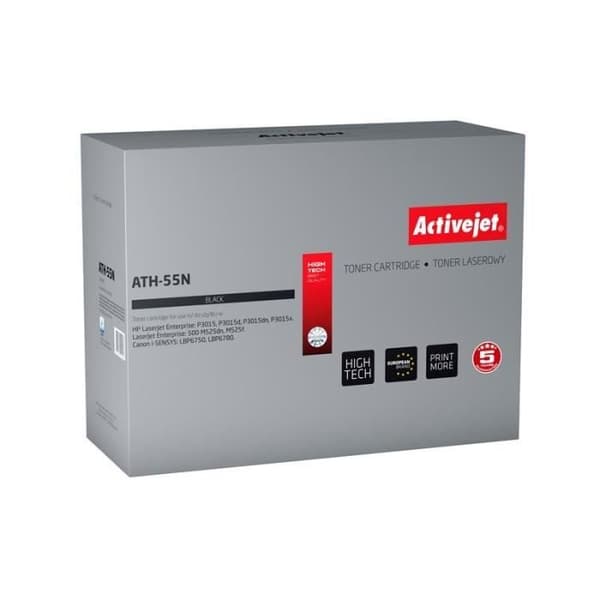 Tonerpatron - Activejet - ATH-55N - Svart - Kompatibel - Hög kapacitet (XL)