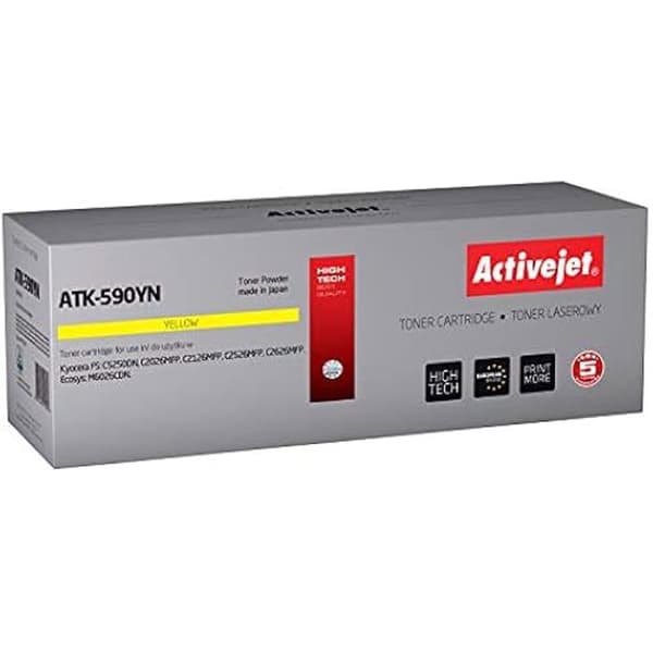 ACTIVEJET ATK-590YN tonerkassett - Gul - Laserteknologi