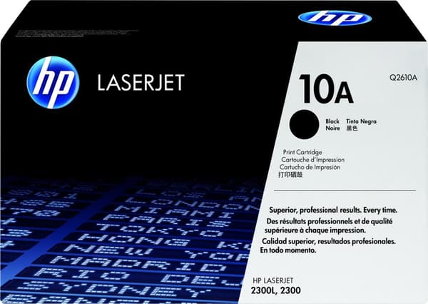 HP-patron nr 10A HP10A HP 10A svart svart (Q2610A)
