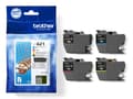Pikkukuva 2 / 4: Brother LC-421VAL PagePack 4 kpl Alkuperäinen vakiovärikasetti Musta, Syaani, Magenta, Keltainen