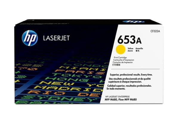 HP-patron nr 653A HP653A HP 653A gul gelb (CF322A)