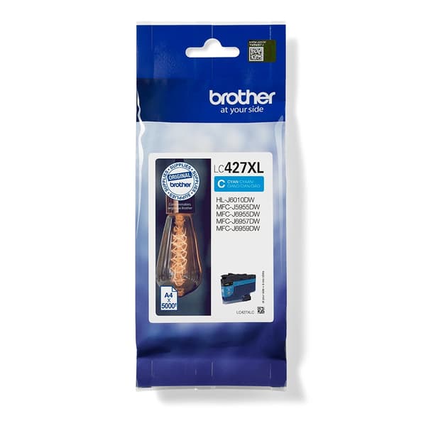 Brother LC-427XLC blækpatron 1 stk. Original Høj (XL) Ydelse Cyan