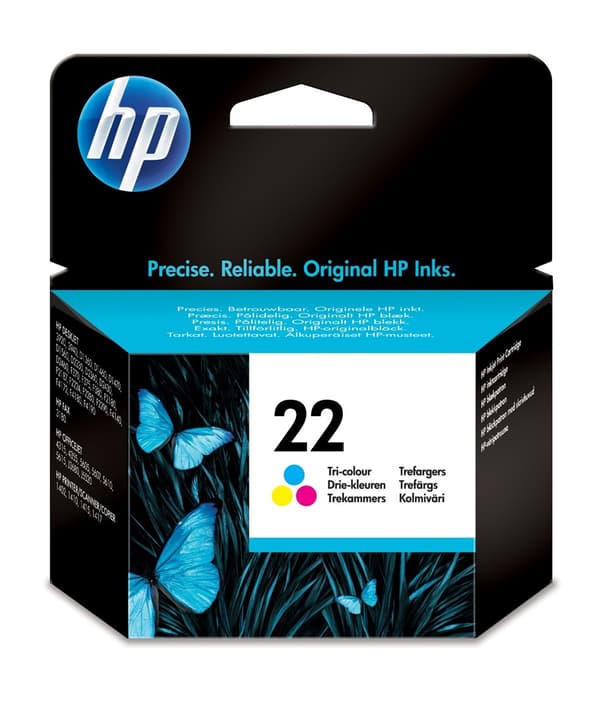 HP 22 trefarvet original blækpatron