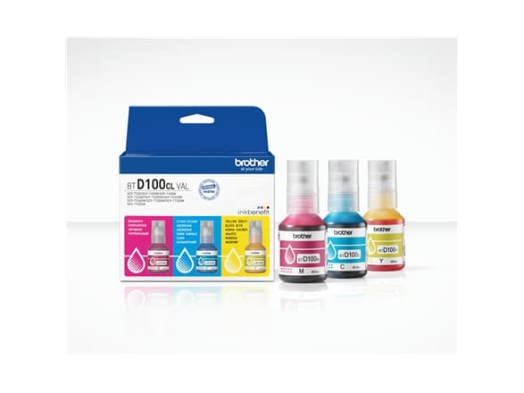 BTD100CLVAL INK BOTTLE Value Pack Each