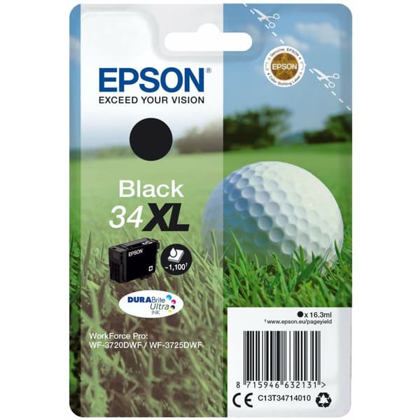 Skrivarpapper Epson C13T34714020 Svart