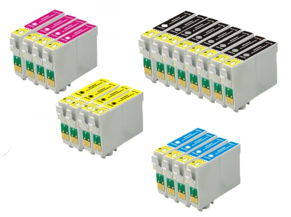 Pixojet Bläckpatroner Epson T0791 - T0794 - C13T07914010, 20 Paket med Rabatt 364 ml