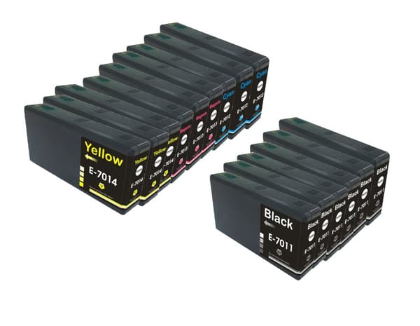 Pixojet bläckpatroner Epson T7011 - T7014 - C13T70114010, 15 fp 744 ml