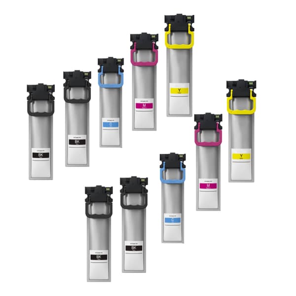 Pixojet Blekkpatroner Epson T9451 - T9454 - C13T945140, Pakke med 10 Rabatt 720 ml