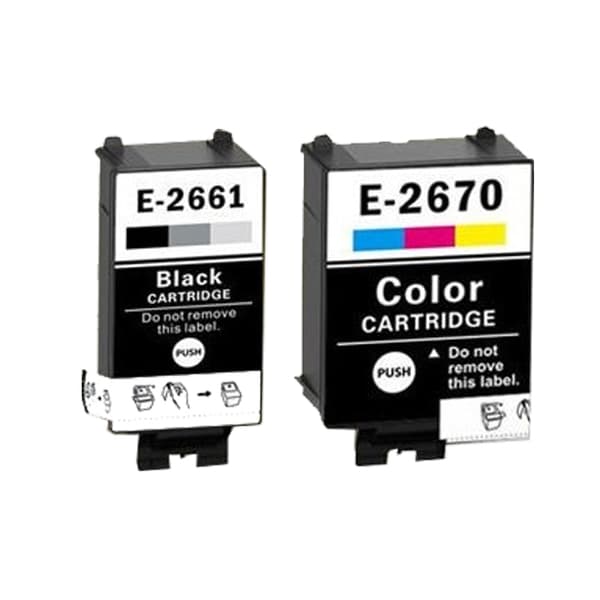 Pixojet blækpatroner Epson 266 - 267 - C13T26614010, 2 stk rabatpakke 23,5 ml