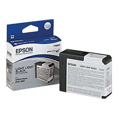 EPSON Pack of 1 Cartridge T5809 - Ljussvart - Standard 80ml
