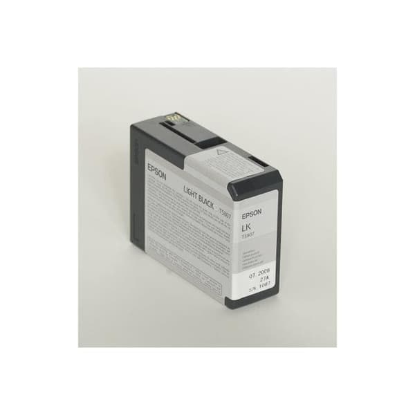 EPSON Förpackning med 1 fotopatron T5807 - Ljussvart - Standard - 80ml