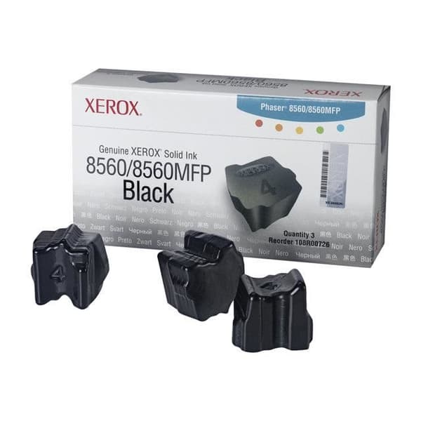 XEROX colorstix bläckpatron för PHASER 8560 8560MFP - Svart - Standardkapacitet 3 x 1 000 sidor
