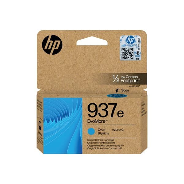 Bläckpatron - HP - 937e Evomore 4S6W6NE - Cyan - Avancerad teknik - Professionell kvalitet