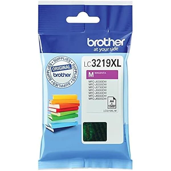 Brother LC3219XLM magenta bläckpatron - BROTHER - Kapacitet 1 500 sidor - För Brother-skrivare