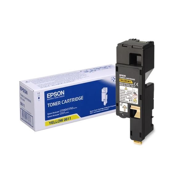 Epson AL-C1700 AL-C1750 AL-CX17 tonerkassett - Hög kapacitet - Gul - 1400 sidor