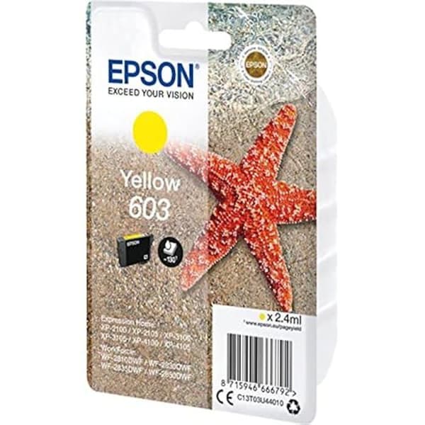 Epsons originalbläckpatroner - XP-2100, 3100, 4100 / WF-2830DWF, 2850DW - nr 603 gul