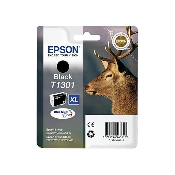 Kartusch Bläckpatron - EPSON - T1301 XL - 25 ml - Större kapacitet - Svart