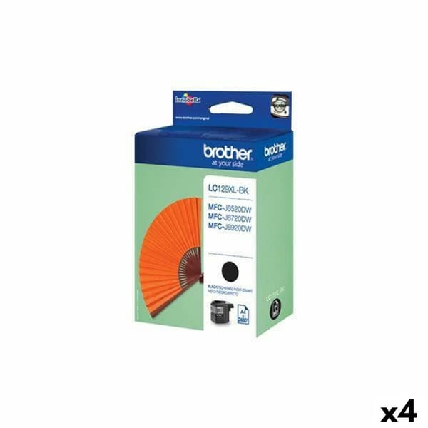 Original Bläckpatron Brother MFCJ6720DW/MFCJ6920DW/MFC6520DW Svart (4 antal)