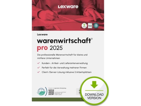 Lexware warenwirtschaft pro 2025 "unbegrenzte Laufzeit" Download, Varuhanteringssystem, Tyska, ESD (Electronic Software Download), 1 År, Windows 11 E