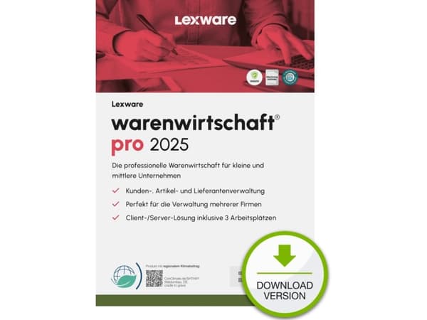 Lexware warenwirtschaft pro 2025 "unbegrenzte Laufzeit" Download, Varuhanteringssystem, Tyska, ESD (Electronic Software Download), 1 År, Windows 11 E