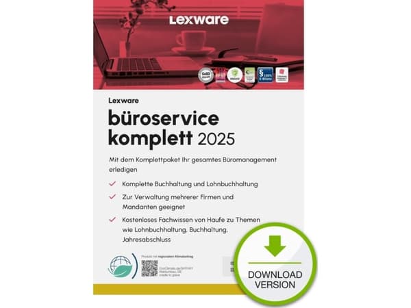 Program Lexware LEXWARE ESD b?roservice komplett 2025 flerbrukerversjon ubegrenset varighet nedlasting