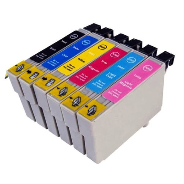 Pixojet Blekkpatroner Epson T0481 - T0486 - C13T04814010, 6 Pakke med 6 stk 109,2 ml
